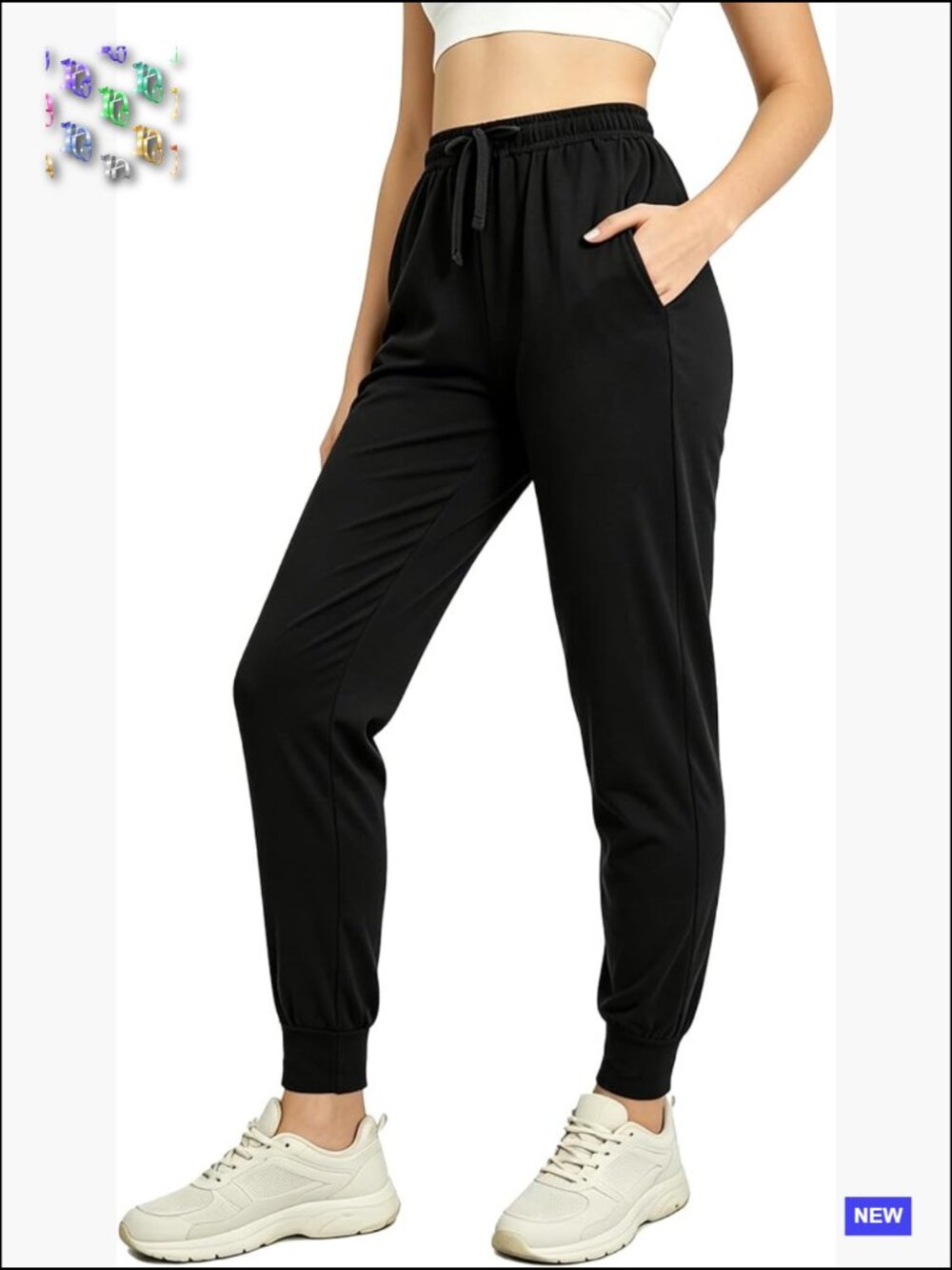High Waist Sweatpants Joggers Stretch Track Pants Athletic Workout Pockets Yoga - Picture 1 of 7